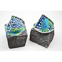 Wickelhütchen aus Bio-Baumwolle, Baby Jungen Mama, Jungen Papa, Babymassage, wickeln, Erstausstattung, Geburt, blau, gelb, grün, weiß, hellblau, Geschenkset Geburt