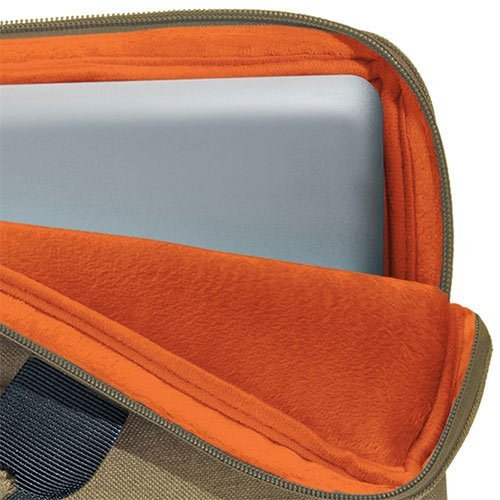 PEDEA Notebooktasche Fashion f  r 15 6 Zoll  39 6cm  mit Zubeh  rfach  Schultergurt  beige