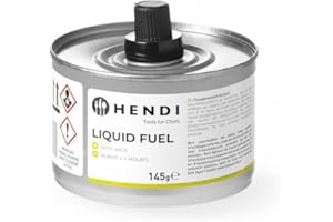 HENDI Pasta combustibile con stoppino a combustibile liquido, Senza fuliggine e inodore, Durata 4 ore, 6 x 145 g