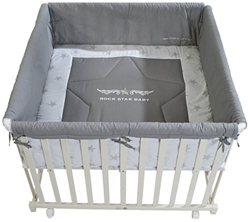 roba Rock Star Baby 2 0246W RS2 Playpen 100 x 100 cm White