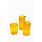 Busstier 3&rsquo; LED Candle Light of Different Sizes Decorative Electronic Candle Set Energy Saving Night Light Without Odor Home Dek