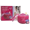 ENZO EN-1102B Professional Wax Heater with Hair Removal Wax Beans - Efficient and Easy-to-Use Home Waxing Kit for Smooth, Silky Skin - Intl Version (PINK)