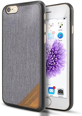 WUW iPhone 6 case iphone 6s case [High quality fabric and leather material] Protective cover for iPhone 6/6s (4.7 inch, Black)