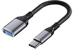 Sooiiyu Adaptador USB Tipo C a USB 3.0, Cable OTG Tipo C Macho a USB Hembra, USB C 5 Gbps, Compatible con iPhone 16 Pro Max/15 Pro MAX, MacBook Pro/Air, iPad Pro, Samsung Galaxy S24 S23 S22, Huawei