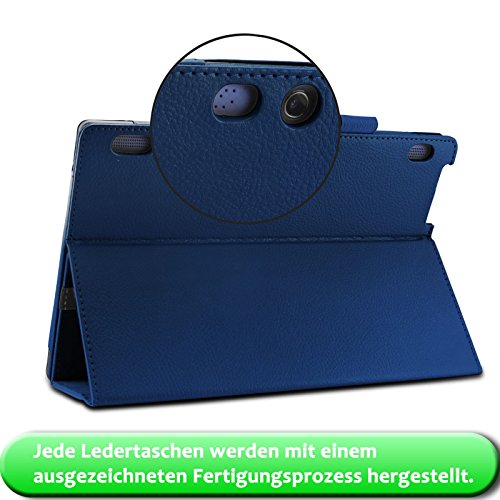 Infiland Lenovo Tab 2 A10-70 / Tab 2 A10-70L / Tab 2 A10-70F / Tab 2 A10-30F / Tab 2 A10-30L / Tab 3 10 Business/ Tab3 10 Plus Bluetooth Tastatur Hülle(QWERTZ Tastatur) -Slim Fit Kunstleder Smart Stand Tasche mit Hochwertige Abnehmbar Drahtlos Bluetooth Tastatur für Lenovo Tab 2 A10-70 / Tab 2 A10-30 / Tab 3 10 Business/ Tab3 10 Plus 10,1 Zoll Tablet(mit Auto Schlaf / Wach Funktion)(Dunkleblau) - 7