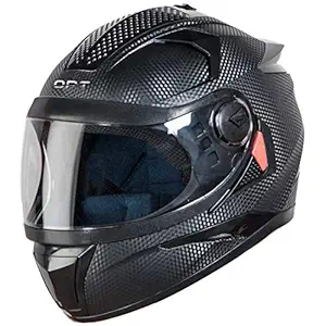 Steelbird 7Wings Opt Full Face Helmet (Medium 580 MM, Dashing Black with Plain Visor)