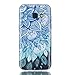 Produktbild Samsung Galaxy A3 2017 Hülle, Chreey [Gemalt Relief] Schutzhülle Ultra Dünn Slim Fit Transparent Kratzfest Weich TPU Silikon Case Handyhülle Klar Durchsichtig Backcover [Blaue Blätter]