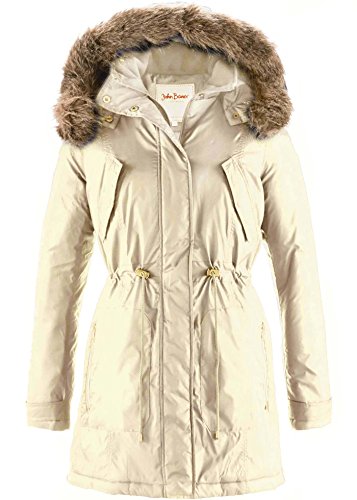Preisvergleich Produktbild Damen Wintermantel Parka creme Gr.38