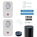 Produktbild 2 Packung Smart Steckdose (Kompatible mit Amazon Alexa[Echo, Echo Dot]&Google Home), BRESUVE intelligente WLAN Steckdose Smart Wifi Steckdose mit App Steuerung für IOS/Android(Weiß)