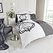 Think-Louder THE REAL STYLE BED/QUILT/DUVET COVER SET WITH 2 PILLOW CASES 8 COLOURS LOT COZ White Black Double