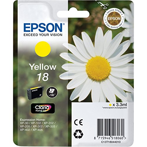 Epson T1804 Tintenpatrone Gänseblümchen, Claria Home Tinte, Text- und Fotodruck (Singlepack) gelb - 2