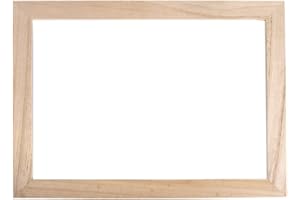 Rayher Holz Rahmen mit doppeltem Acrylglas, 35x26x0,7cm, Bilderrahmen, Objektrahmen mit zwei Glasscheiben, Holz FSC zertifiziert, 62801000, Braun