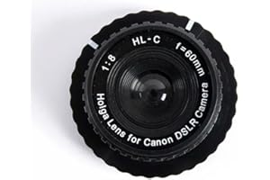 Holga Lente de Cristal 60 mm f/8, Lente Manual Focus para cámara Canon EOS DSLR