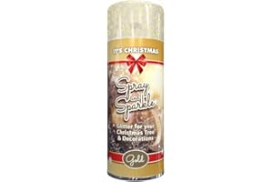 CLASSIC SIGNATURE 1 x Glitter Christmas Gold Spray Paint 200ml / 1x Pair of Disposable Gloves Decorative Creative Art and Craft by Swiss Signature