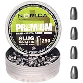NORICA Premium Slug 1/4" Pellets Can - .22-1.8g Gauge [Can 250 Pellets]