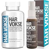 Har Vokse Natural Hair Loss and Regrowth Treatment, Supplement and Spray for Men and Women - 60 Capsules Plus 1 Bottle