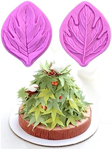 GAOMOJU&amp; Maple Leaf Pattern Candy Fondant Cake Molds For The Kitchen Baking Molds