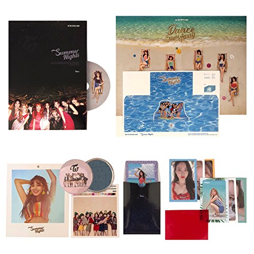 Preisvergleich Produktbild TWICE 2nd Special Album - SUMMER NIGHTS [ C Ver. ] CD + Photobook + Lyrics Poster + Polaroid PostCard + DIY Paper PostCard + PhotoCard + Folded Poster + Official PhotoCard Set + FREE GIFT