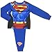 Boys Superman Pyjamas with Detachable Cape - Ages 2-8 Years - 7-8 Years / 128 cm