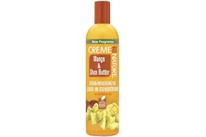 Creme of Nature, CNI, Soin sans rinçage ultra-hydratant à la mangue et au beurre de karité, pour cheveux déshydratés, nutrition et douceur intenses, 250ml
