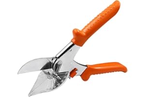 HOZZWHOO Multi Angle Mitre Shear Cutter 45-135 adjustable degree, Adjustable Angle Scissors Multi Scissor Angled Miter Cutter for Cutting PE Plastic Soft Wood Trunking Shears PVC
