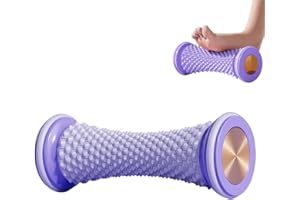 XFSRG Rullo Massaggio Piedi, Massaggiatore Manuale a Rullo Fascite Plantare Yoga per Allevia il Dolore e la Tensione Muscolare(Viola)