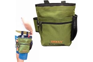 SHRXY Detector de Metales Encuentra Bolsa Bolsa de Herramientas de Excavadora multipropósito para PinPointer Garrett Detector XP ProPointer Pack Mule Pouch (Verde)