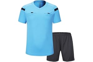 SHINESTONE Herren-Schiedsrichter-Trikot, für Fußball, Kurze Ärmel …