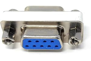 DRUT DB9 Female to Female Serial Gender Changer Adapter – D9 Connector for RS-232 Serial Devices and Extension Cables (1)