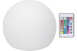 LED-kullampa RGBW-klotlampa Nattljus, 16 Färger 16 Färgskiftande och 4 Ljusa Nattlampor för Barn, Uppladdningsbar Dimbar Stäm