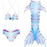 Aufmerksamkeit bitte: Es ist keine Füße flosse. so dass nur Beachwear oder photography als Cosplay ist recommended. bitte lesen Sie die Details von Größentabelle und waehlen Sie die anpassende Bikini Badeanzug fuer Ihre Mädchen.