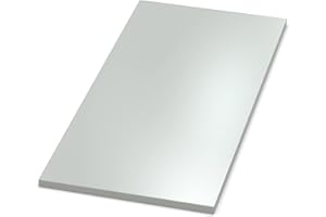 ‎AUPROTEC AUPROTEC Tischplatte 19mm grau 50x50 cm I Spanplatte mit 1mm ABS Kante & PU-Verleimung I melaminharzbeschichtet I elegant & wasserabweisend