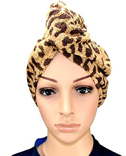Haarpunzel Turban Haartrockentuch Handtuch Kopftuch TOP Ware(Ausführung: Leopard) - 4