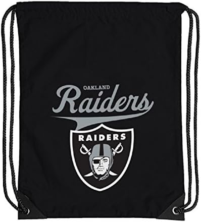 Oakland Raiders Team Spirit Gymsack Gym Bag Gym Bag, Black