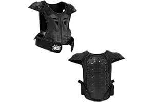 STAR AST Motorcycle Chest Protector Vest Anti-Fall Motorcycle Protective Chest&Back Support Protector for Dirt Motorcycles Snowboarding Skiing Skating Scooter