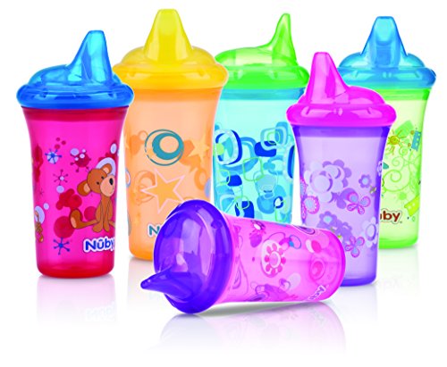 Nuby ID10018 – Bottles, Hard Spout, single piece, assorted colours