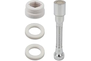 Flexibel kranspets, förlängningssladd för kökskran 14 cm med flexibel spets, förlängningskran, 2 lägen (dusch och spray), luf