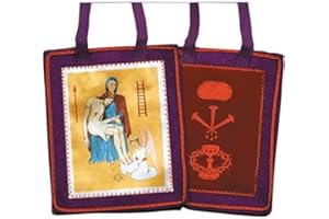 VILLAGE GIFT IMPORTERS Marie Julie Jahenny Purple Scapular, Benediction and Protection House Scapular