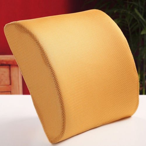 THG Car Sedan Office Home New Memory Foam Seat Chair Orange Lumbar Back Pain Support Cushion Pillow Pad