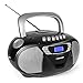Produktbild Blaupunkt Boombox B 110 PLL, Kinder CD Player, Hörbuch Funktion und USB mit Kassettenplayer, tragbares CD-Radio, Aux In, Kopfhöreranschluss, PLL UKW Tuner (Schwarz)