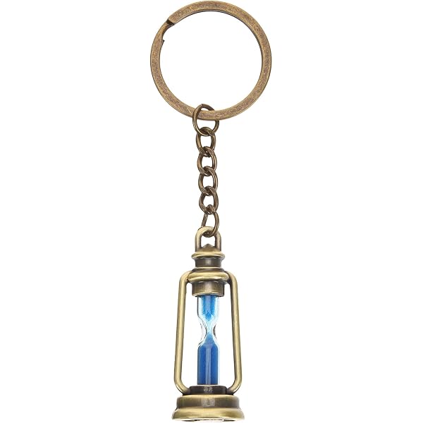 Portachiavi Con Clessidra In Metallo Lucido – Varotto & Co Cod.EL5728 Dimensioni 11x3,5x1,4 Cm
