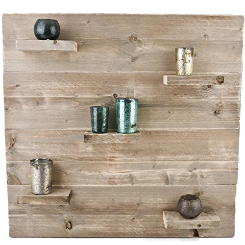 Wandboard Deko Bauholz natur Design (60x100x14cm) - 4