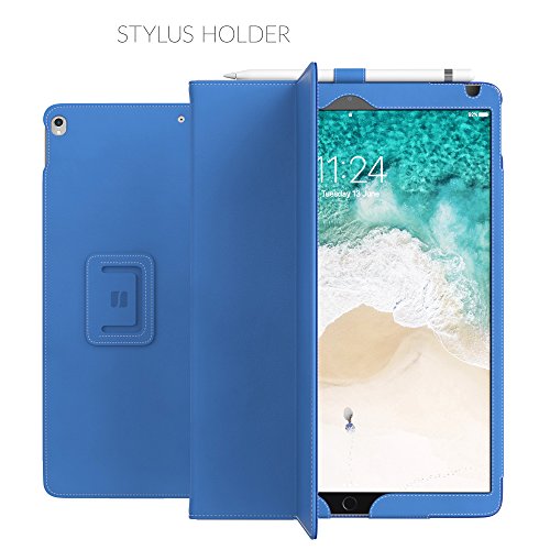 iPad Pro 12.9 (2017) Hülle Blau , Snugg Leder iPad Pro 12.9 (2017) Schutz Klapphülle Case Cover [Lebenslange Garantie] mit Ständer für Apple iPad Pro 12.9 (2017) - 4