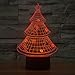 Produktbild SOBOI.C 3D Illusion Leuchtend Weihnachtsbaum Optik Berühren Sie Fernbedienung Verwandle 7 Farben Kinderzimmer Partystimmung Schreibtischzubehör Heimplatzierung