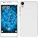 Produktbild PhoneNatic Case kompatibel mit HTC Desire 825 - Hülle weiß gummiert Hard-case + 2 Schutzfolien