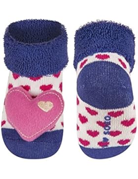 Babysocken Kindersocken Rasselsocken Söckchen Herz in Rosa 11 cm