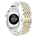 Produktbild For Armbanduhr 38 mm Band, vanqiang Luxus Sieben Perlen Band Edelstahl iWatchcase Milanaise magnetisch Band für iiWatch 38 mm – Silber, metall, gold, iWatch 38MM