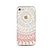 Produktbild KSHOP Hülle Crystal Case Schutzhülle Cover für iphone 7 plus /iphone 7s plus 5.5" Hülle TPU Silikon Schlank Durchsichtig Transparent kratzfeste stoßdämpfende - Designs Mandala Rosa