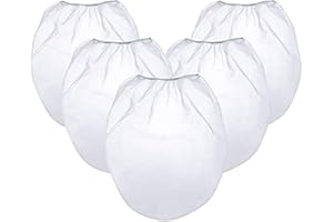 Haudang 20 Pack Paint Strainer Bags,5 Gallon Paint Strainer with Elastic Top Opening White Regular Fine Mesh Filters Bag for Paint