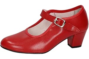 PASOS DE BAILE 15 SEVILLANAS FLAMENCOS NIÑA Zapatos TACÓN